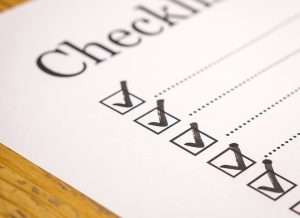 cleaning checklist