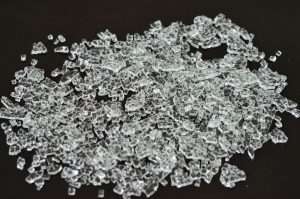 broken tempered glass
